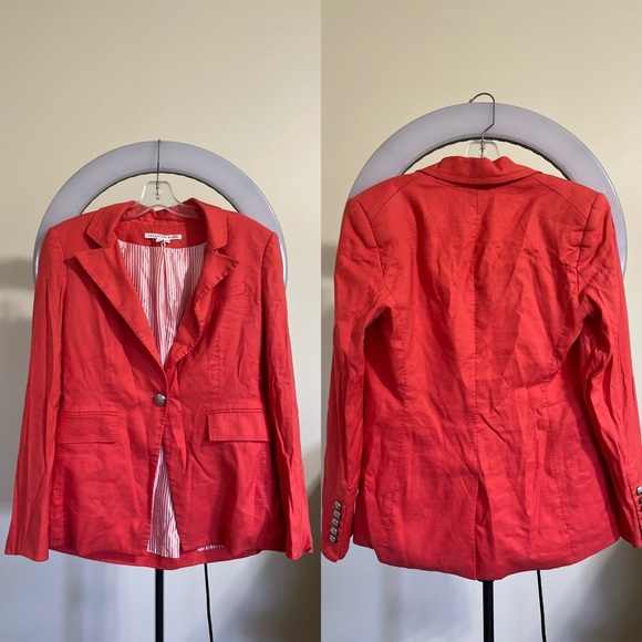 Veronica Beard Sedgwick Linen Blazer Jacket - Picture 9 of 14